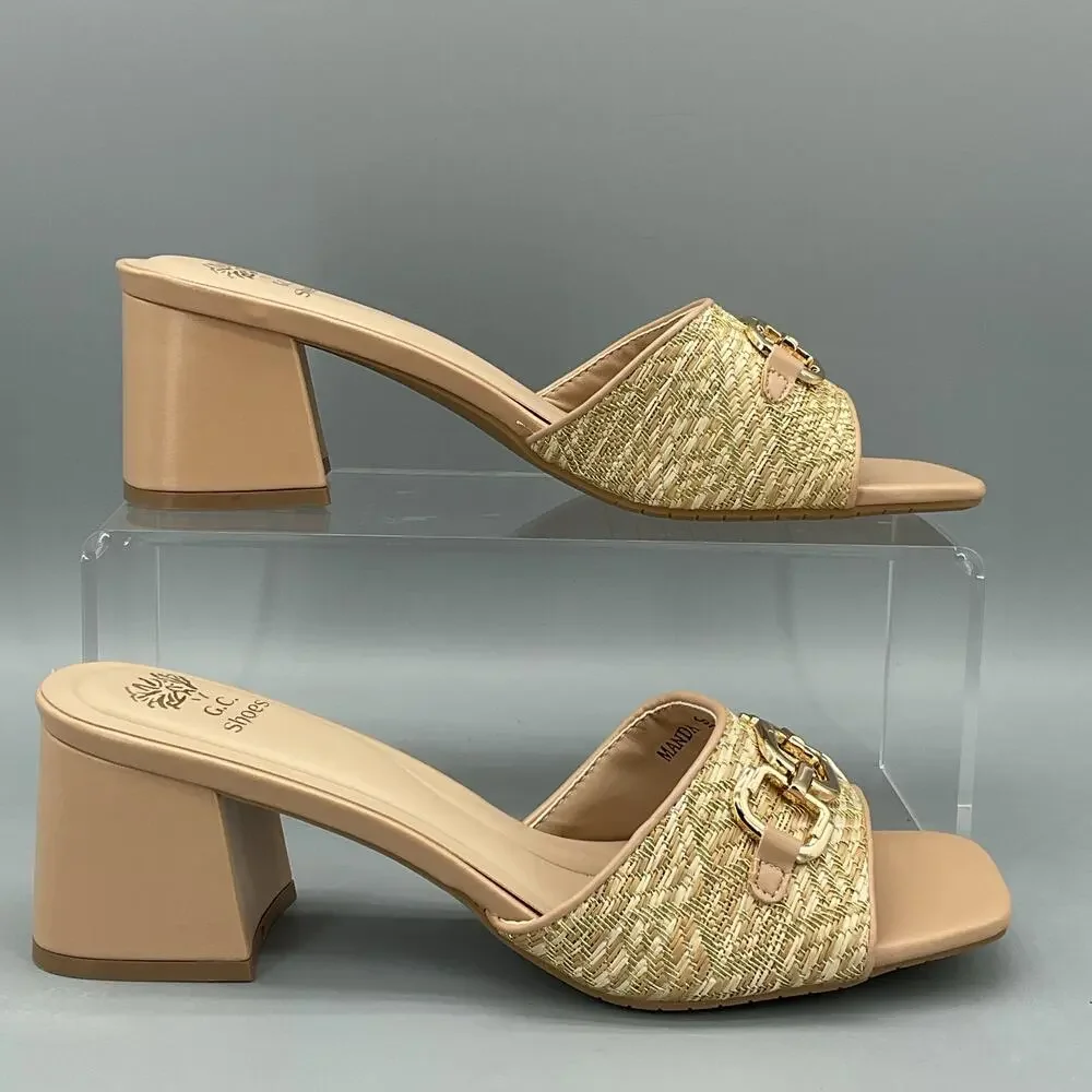 NEW Good Choice Shoes Women’s Wanda Slide Sandals Beige Size 9